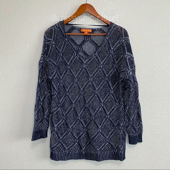 Joe Fresh Size Large Textured Diamond Knit Sweater - Picture 1 of 9